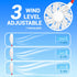 Portable Neck Fan, Rechargeable Personal Hand-Free Mini USB Wearable Neckband Sport Fan, 3 Speed Adjustable (White)