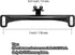 Reverse Rear Camera License Plate Bracket, Universal Car Dash Cam Mirror Camera Kit, Installation Holder for Backup View