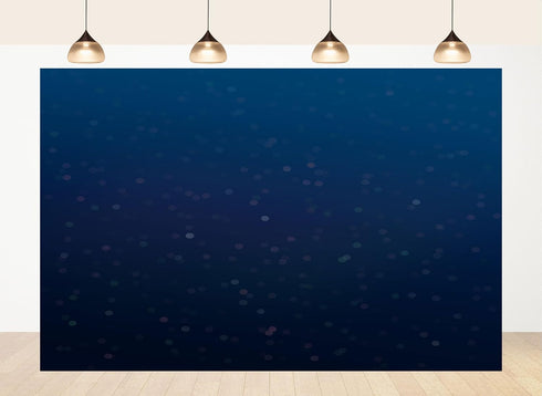 LidyMini 8x8ft Fabric Dark Blue Sparkle Glitter Backdrop Shiny Night Light Bokeh Background