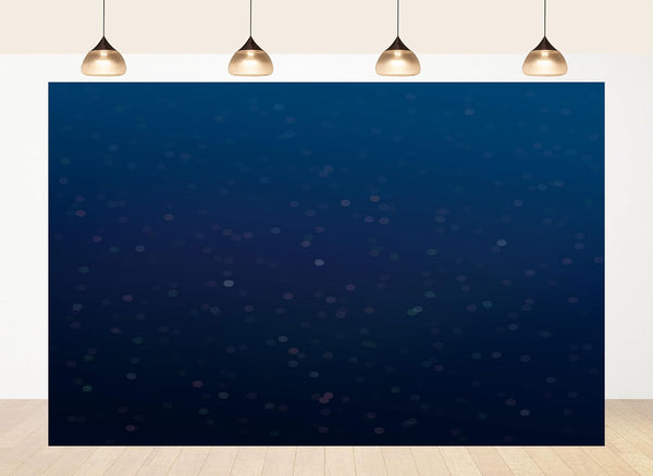 LidyMini 10x8ft Fabric Dark Blue Sparkle Glitter Backdrop Shiny Night Light Bokeh Background