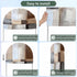 Jnbasdffb 7.2 Brown Beige Color Blocks Wedding Arch Cover, Stretchy Spandex Arch Backdrop Stand Covers FT, Abstract Oil