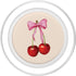 PopSockets PopGrip for MagSafe - Cherry Pink Bow Coquette Soft Girl Aesthetic