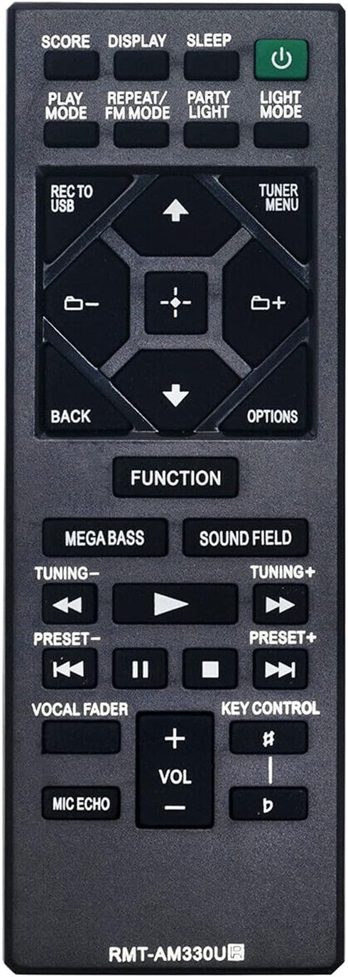 Allimity RMT-AM330U Remote Control, Compatible with Sony Audio System SHAKE-X10 MHC-V71 MHC-V50 MHC-M20 MHC-V21 MHC-V77W