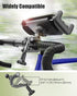 Charchendo 4-13'' Anti Shake Universal E-Bike Handlebar Tablet Mount with Anti Fall Strap, Motorcycle/Bike/Electric