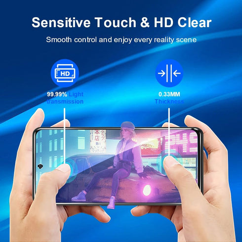 2+2 Pack Tempered Glass Screen Protector for OnePlus Nord N30 5G with Ultra HD Camera Lens Protector, 9H Hardness