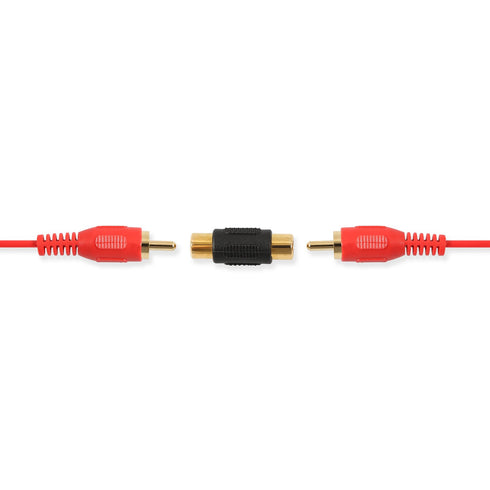 ELECTOP 10 Pack RCA Female to Female Coupler, Gold Adapter for Audio Video