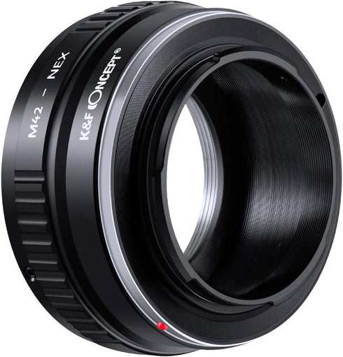 K&F Concept Lens Mount Adapter, M42 Lens to NEX E-Mount Camera, Compatible with Sony Alpha NEX Series