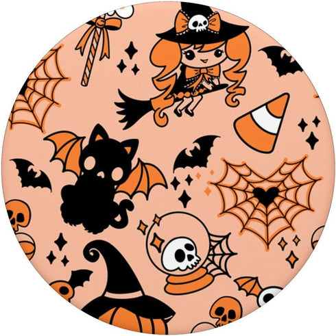 Vintage Witchy Magical Spiritual Kawaii Goth Skull PopSockets PopGrip: Swappable Grip for Phones & Tablets