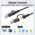 INGA Computer Speakers for Desktop PC, USB Monitor Speaker Bar with Clip-On, Wired Desk Speakers with HD Stereo Loud