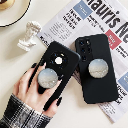 WUYULB Clear Crystal Collapsible Expandiing Mobile Phone Grip Stand Holder for Smartphones and Tablets Cell Phone