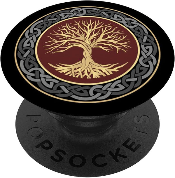 Tree of Life Viking Celtic Design, Nordic PopSockets Swappable PopGrip