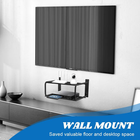 Tookie 2 Accessories(10.24 8.27in) Layers Projector Shelf, Wall Mount Double Floating Shelf Under TV Entertainment