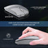 Wireless Mouse Chargeable, Portable Silent USB and Type-C Dual Mode Mouse, 3 Adjustable DPI for Laptop, Mac, PC (Q23S