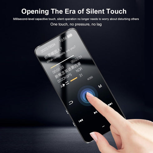 ERYUE MP3 8G (4G) Player Builtin Clear Speaker Wireless Design for Music Lovers Alloy Blue Memory for Daily Use