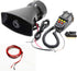 Siren Police Car Horn Speaker with Microphone Amplifier 12V 80W Emergency Sound System