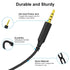 Cloud Alpha Cable with Mute & Volume Controls, Compatible with Hyperx Cloud Mix and Logitech Gaming Headsets, 6.6ft