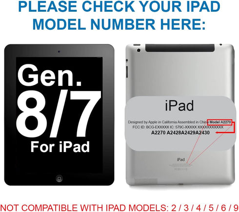 MMOBIEL 7 2019 8 2020 SIM Card Slot Tray Holder Replacement Compatible with iPad / iPad - Incl. SIM Pin - Gray