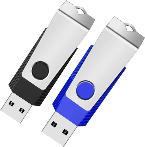Wooolken 4GB Flash Drive 2 Pack, USB 2.0 Thumb Drives Memory Stick with
