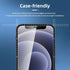 NEW'C 4 Pack, 2 Pack Screen Protector for iPhone 12 Mini + 2 Pack Camera Lens Protector, Case Friendly, Sensor