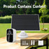 5W Solar Panel, IP 65 Waterproof 5V Micro USB Port for Wireless Outdoor Security Cameras, Rechargeable Battery