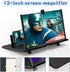 Svenirven 12 Amplifier,3D "Screen Magnifier HD Mobile Phone Magnifier Projector Screen for Movies,Videos,Foldable