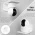 OAPRIRE White Floating Wall Shelves Set of 3 for Security Cameras, Baby Monitors, Speakers, Universal Acrylic Shelf