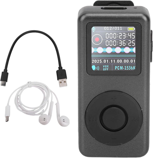 Dpofirs MP3 (16GB) Clip Player, with Voice Recorder and AI Noise Reduction, Portable Music Player with Clip, Bluetooth