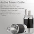 Monosaudio Audiophile Power Plug Black Carbon Fiber Transparent 10A/250V Audio Connector for DIY Power Cord