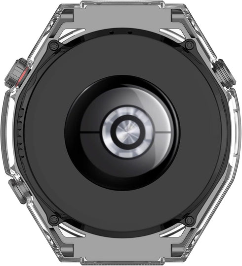 Huawei Watch Ultimate Screen Protector Case, PC+Tempered Glass Full Coverage Bumper (Clear * 3)