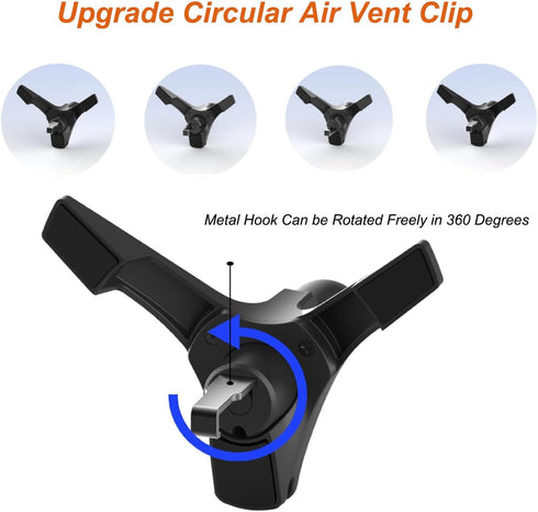 Car Cell Phone Holder Mount for Kia Forte 2019-2024, Stinger 2018-2024, Hyundai Kona 2017-2023, Circular Air Vent