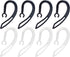 Universal Silicone Ear Hooks, Flexible Ear Piece Clamp, Replacement Ear Loop Clips for Bluetooth Headset Mini (Pack of