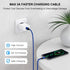 etguuds 2-Pack 2ft USB C Cable, 3A Fast Charge, Braided Charger for Samsung Galaxy S22 S21 S20 Note 20, Moto G7 G8 G9.