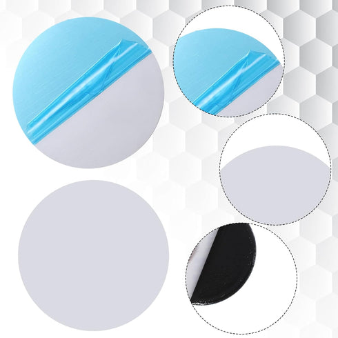 Zelphvt 20Pcs 1.3*1.3in Metal Plates for Magnetic Mount, Round Mobile Phone Magnet Stickers for Magnetic Car Mount Mini