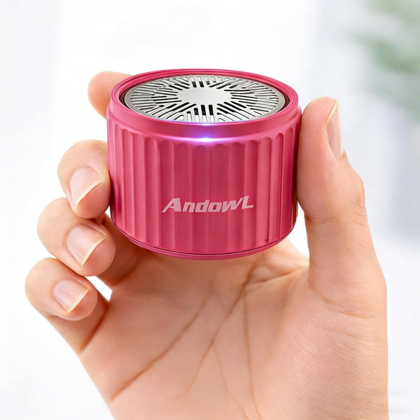 Andowl Mini Bluetooth Speaker, Portable Wireless Speaker with TWS Stereo Pairing, Built-in Mic,
