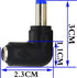 zdyCGTime 90 Degree Angle DC5.5x2.1mm Male to Female Adapter 5 Volt DC Barrel Power Jack Charging Cable Connector for Tablet (DC5.5x2.1mm)(2pack) by zdyCGTime