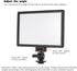 VILTROX L116T On-Camera Bi-Color LED Video Light 3300K-5600K with LCD Display, Dimmable Brightness