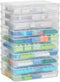 Party Club of America 10 Pack Transparent 5" x 7" Photo Storage Boxes - Organizer Cases for Photos, Picture Storage