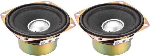 uxcell 2pcs 10W 4 Ohm 3 Inch Anti-Magnetic Speaker Tweeter Speakers