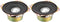 uxcell 2pcs 10W 4 Ohm 3 Inch Anti-Magnetic Speaker Tweeter Speakers