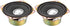 uxcell 2pcs 10W 4 Ohm 3 Inch Anti-Magnetic Speaker Tweeter Speakers