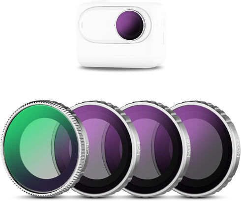 NEEWER ND Filter Set for Insta360 GO 3S, CPL+ND8+ND16+ND32, Multi Coated HD Optical Glass Action Camera Accessories