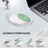 FOPETT 2.4GHz Wireless Keyboard and Mouse Set, Full-Size Keyboard with Switch Button, Compatible for