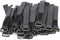 25pcs Black Reusable Fastening Cable Straps, Hook and Loop Cable Tie Down Straps (1" x 18")