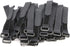 25pcs Black Reusable Fastening Cable Straps, Hook and Loop Cable Tie Down Straps (1" x 18")