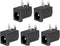 PATIKIL 5.5x2.1mm DC Power Connector, 5 Pack 3 Pin PCB Mounting Female Plug Jack