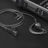 Two Way Radio Earpiece with PTT, Compatible with Kenwood 2.5mm+3.5mm 2-Pin Walkie Talkie Headsets - Single Wire Mic