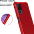 Ailiber Slim Rugged Case for Jitterbug Smart 4 & TCL 40T/40XL, Dual Layer, Shock-Absorbing TPU Bumper, Red.
