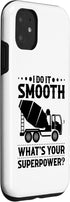 iPhone 11 Concrete Truck Case, Concrete Worker Concrete Finisher Tools Design