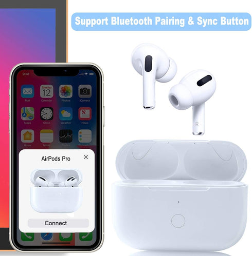Wireless AirPod Pro 1st & 2nd Generation Charging Case Replacement, Compatible Charger Case with Bluetooth Pairing Sync