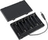 2Pcs AA Battery Holder Case Box with 8 Slots, 8 x 12V Battery Storage, DC 5.5x2.1mm Male Connector and ON/Off Switch